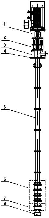 Long-shaft molten salt pump