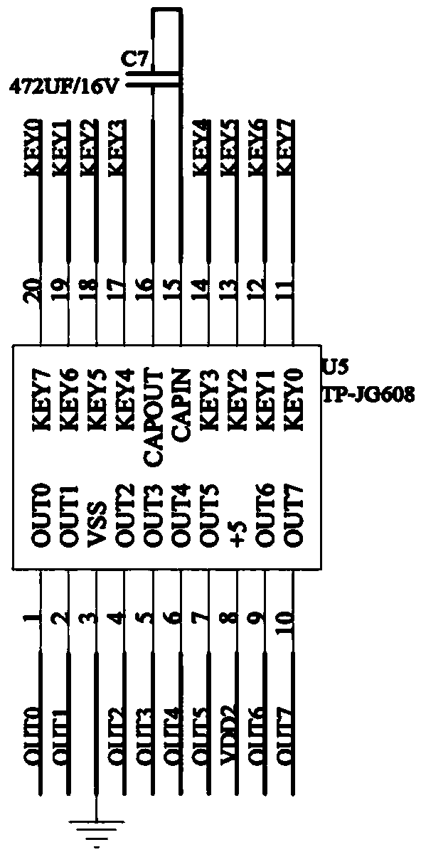 ONCELL liquid crystal display control circuit and ONCELL liquid crystal display control module