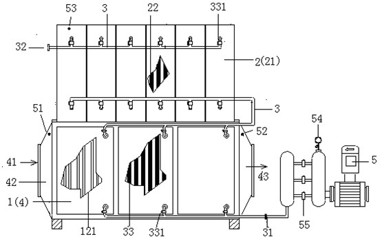 Intelligent modularized boiler flue gas waste heat energy water heating device