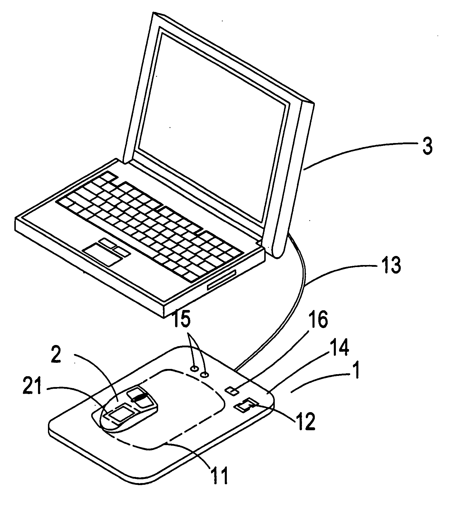 Battery-free wireless optical mouse