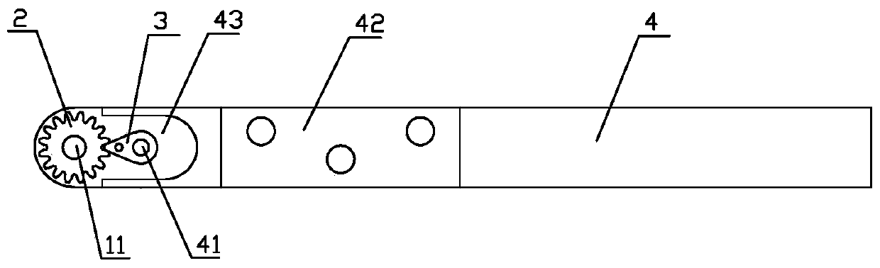 A small forward and reverse ratchet wrench