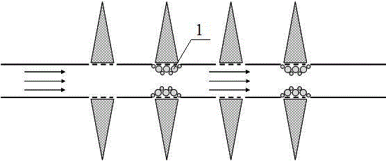 Method for improving multi-cluster crack initiation effectiveness by blocking seams through multi-scale soluble balls