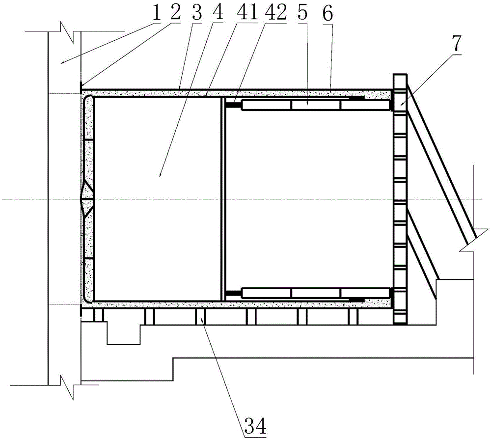 Construction device and method for shield tunnel