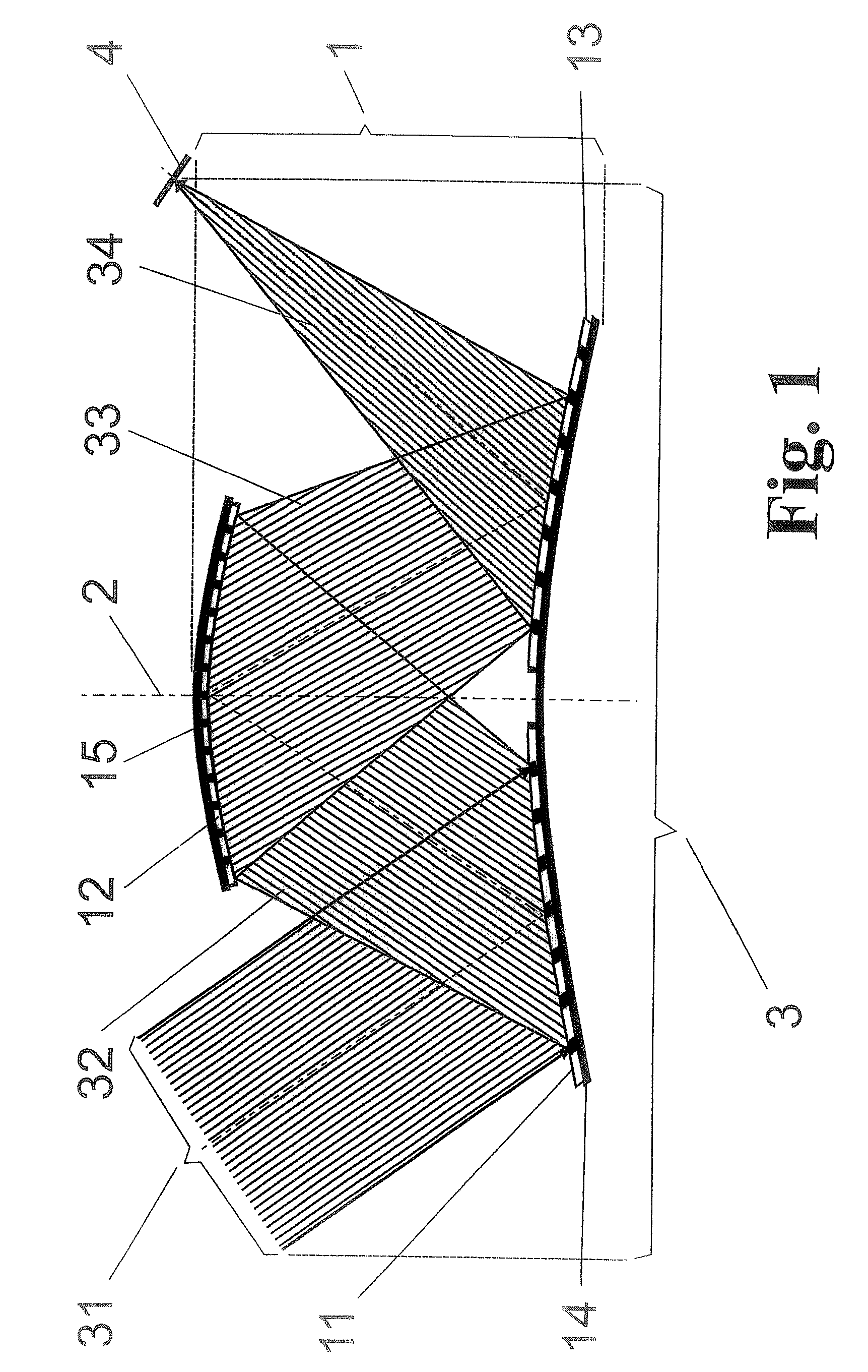 Schiefspiegler telescope with three reflecting surfaces