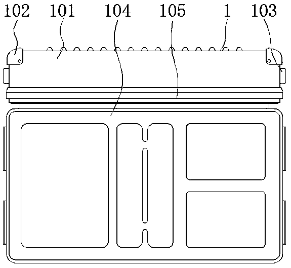 Convenient-to-carry detection device for fault analysis of armored vehicle