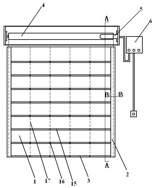 Double-track double-curtain inorganic super fire-proof rolling door