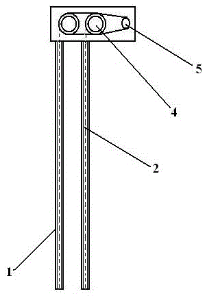 Double-track double-curtain inorganic super fire-proof rolling door