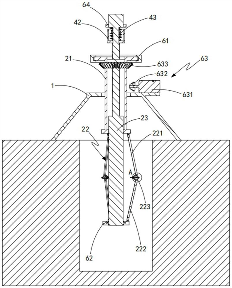 Pile hole diameter detection device for supervision