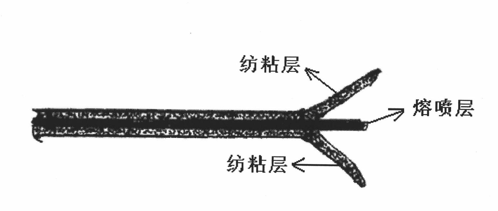 Fully-degradable polylactic acid fiber SMS compound non-woven and manufacturing method thereof