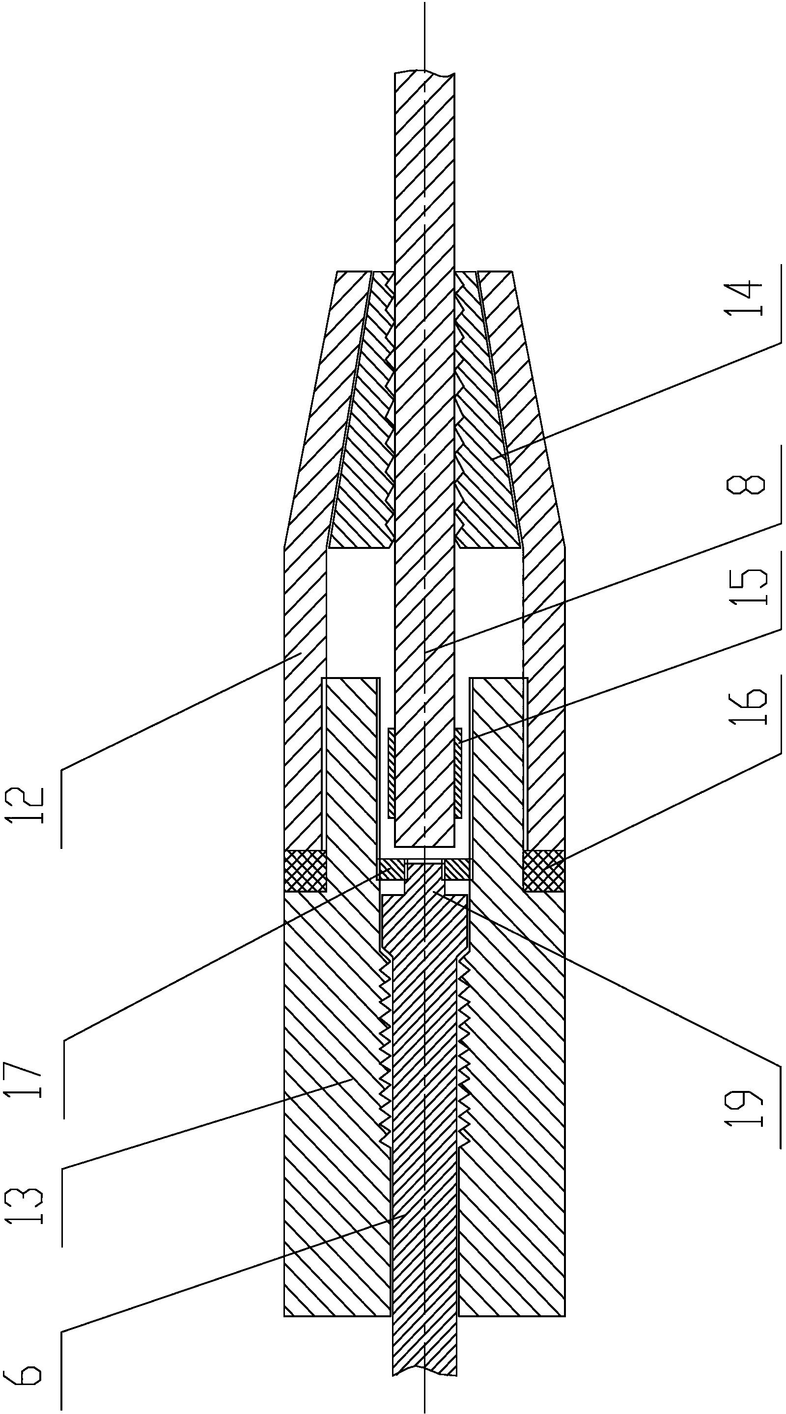 Abdicating buffer energy-absorbing shock-proof anchor rod cable for coal mine