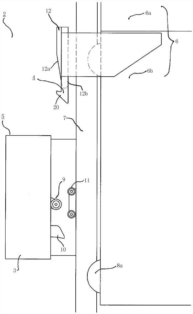 Locking device for lift doors