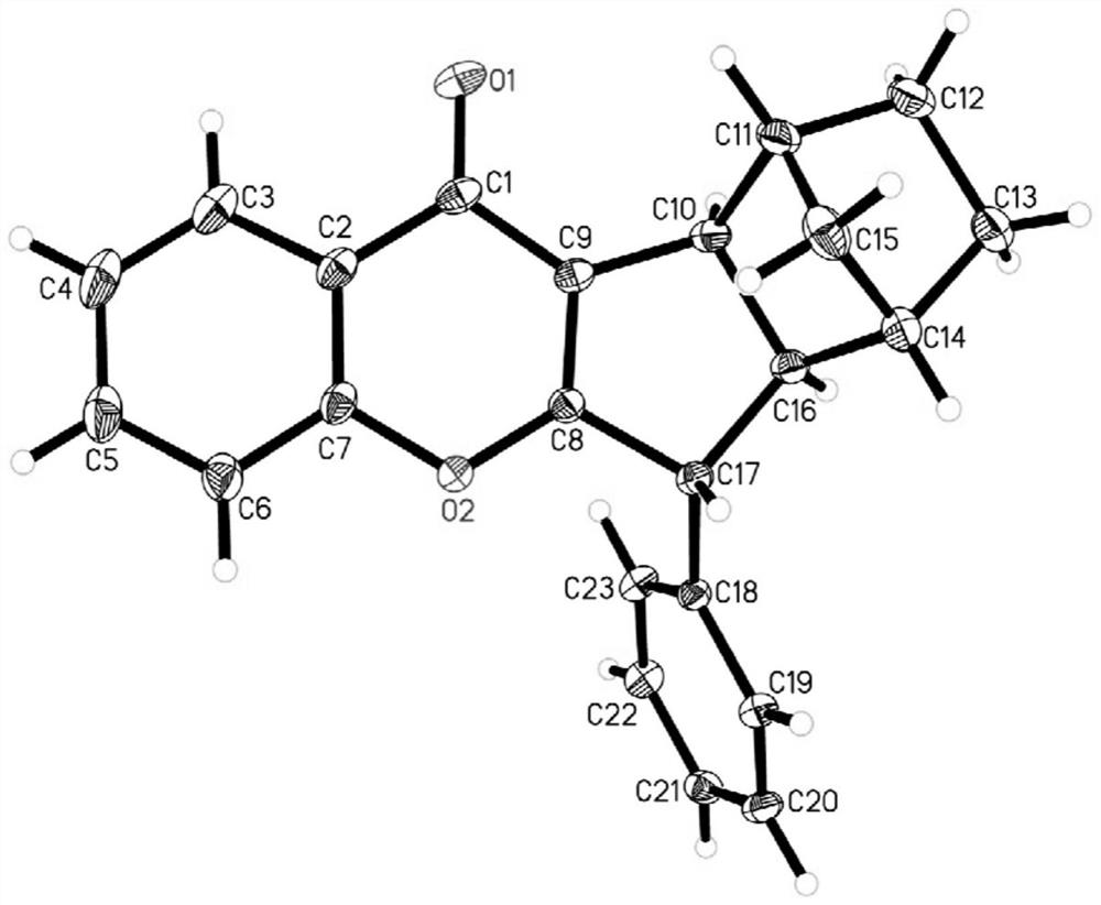 Chromone skeleton-containing polycyclic compound as well as preparation method and application thereof