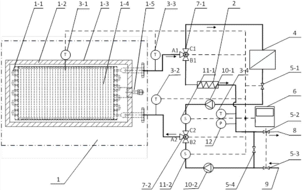 Distribution type efficient energy-saving phase change heat storage system