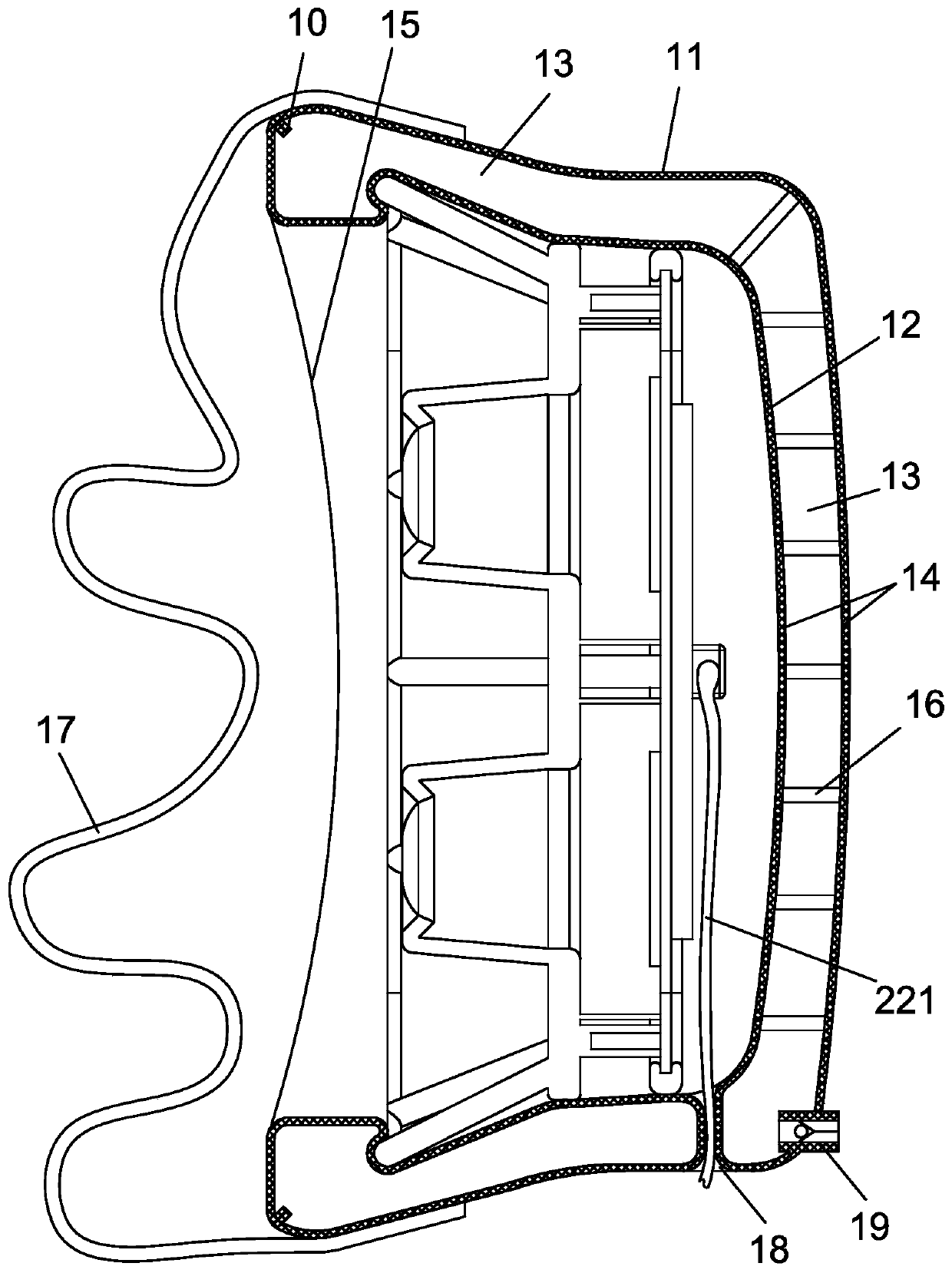 Light-type drop-resistant VR glasses