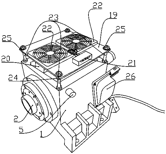 Motor embedded type headstock