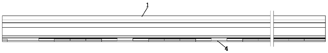 Multi-section linear air knife for toughened glass equipment