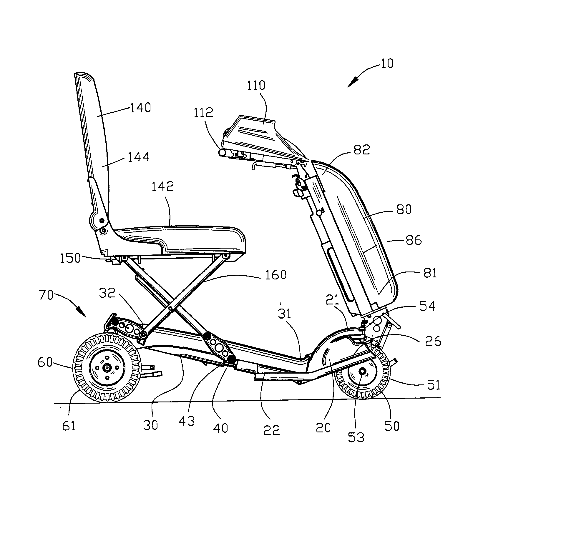 Foldable personal mobility vehicle