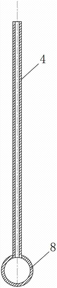 Flow regulating device for boiler superheater or reheater distributing header branch pipe