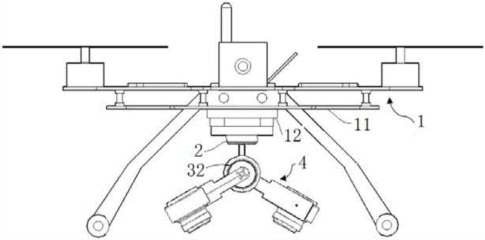 Three-dimensional modeling data collection method based on multi-angle oblique photography device