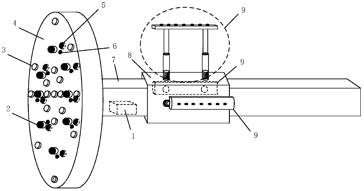 TBM high-pressure pulsed water-jet rock breaking hypocenter advanced detection device and method thereof