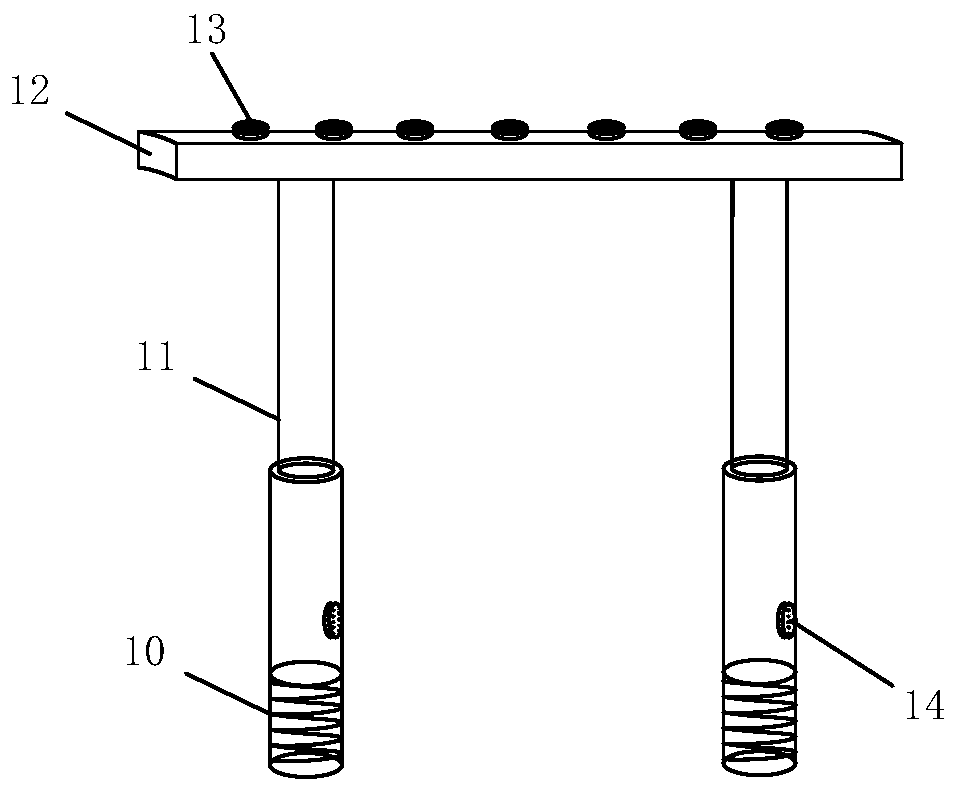 TBM high-pressure pulsed water-jet rock breaking hypocenter advanced detection device and method thereof