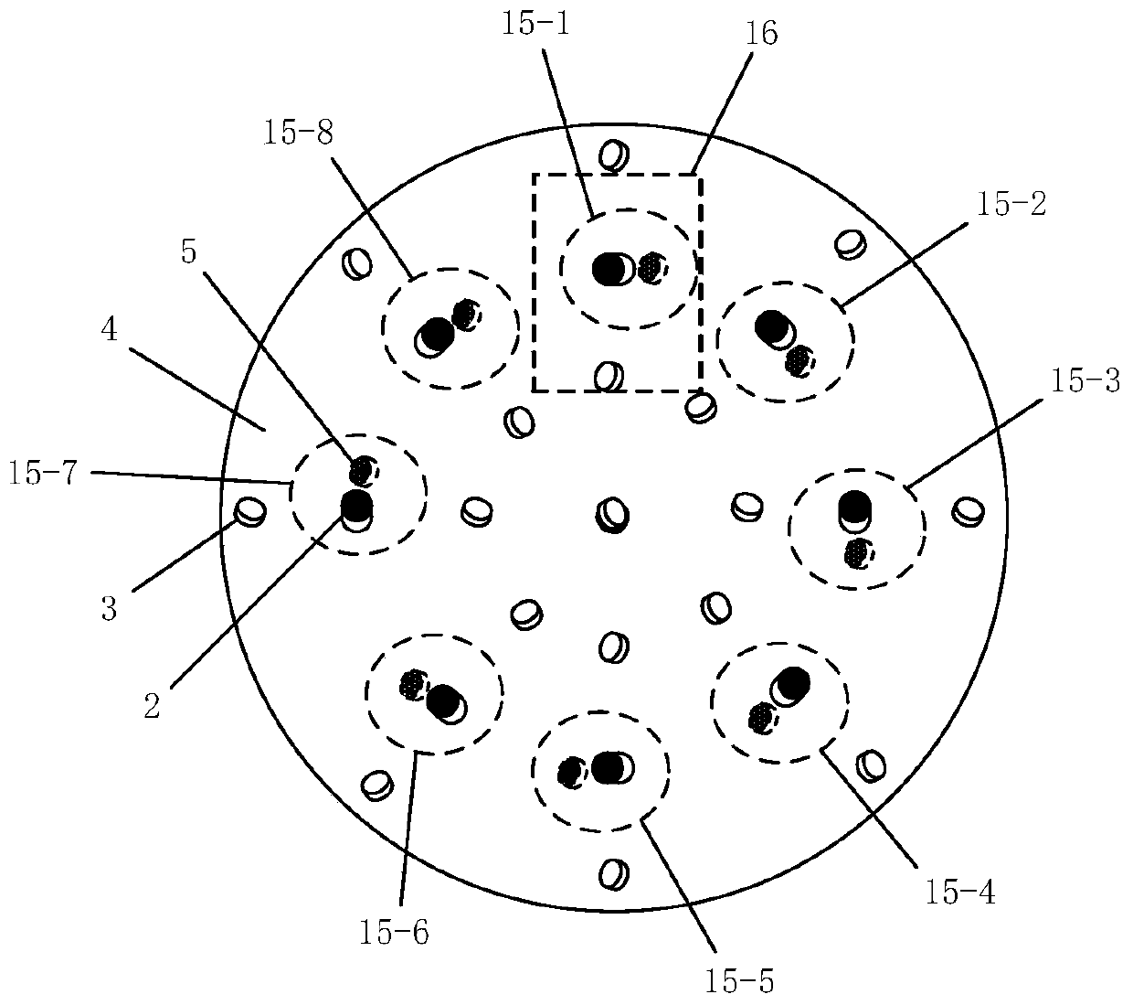 TBM high-pressure pulsed water-jet rock breaking hypocenter advanced detection device and method thereof