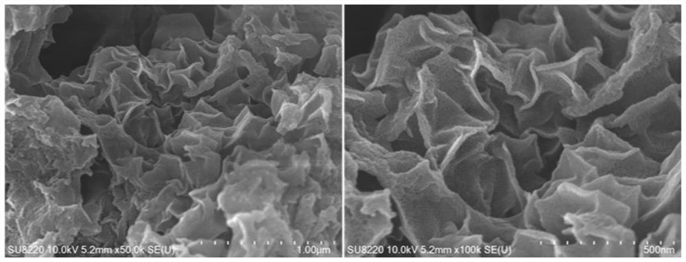 A kind of lignin-based nano-flower porous carbon carrier-loaded Ru-based catalyst and its preparation method and application in lignin depolymerization