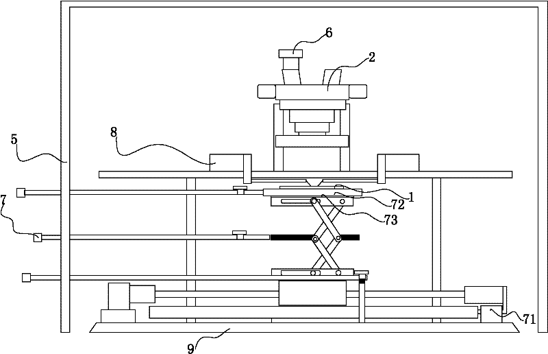 Multifunctional probe bench test system used for radiation experiment of x-ray and gamma-ray