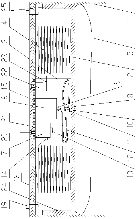 Unmanned aerial vehicle accidental falling speed-reducing and damping device