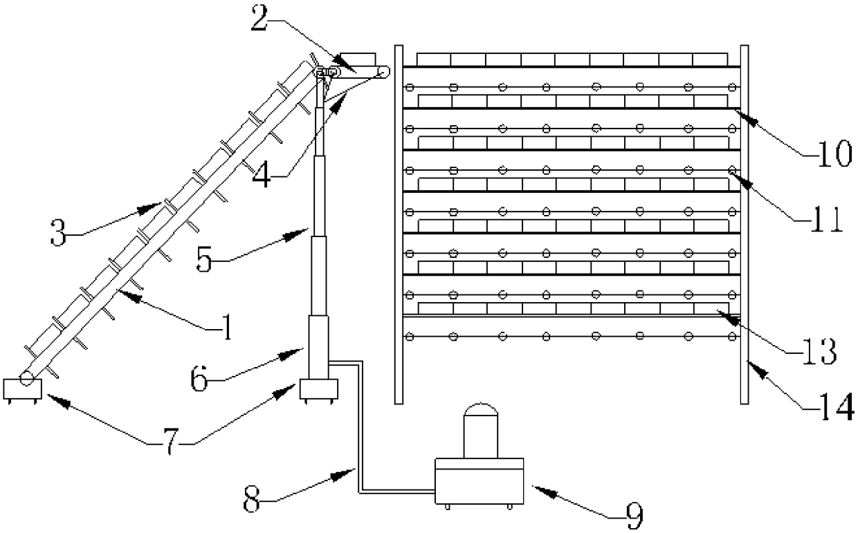 Industrial three-dimensional edible fungus culture system