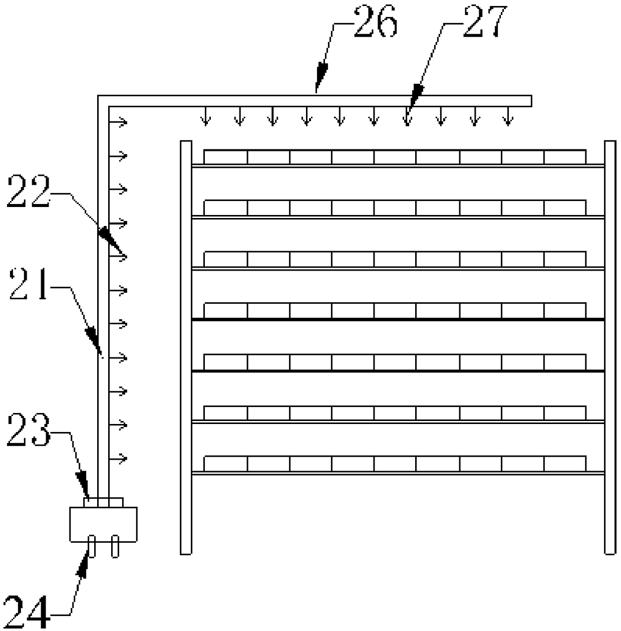 Industrial three-dimensional edible fungus culture system