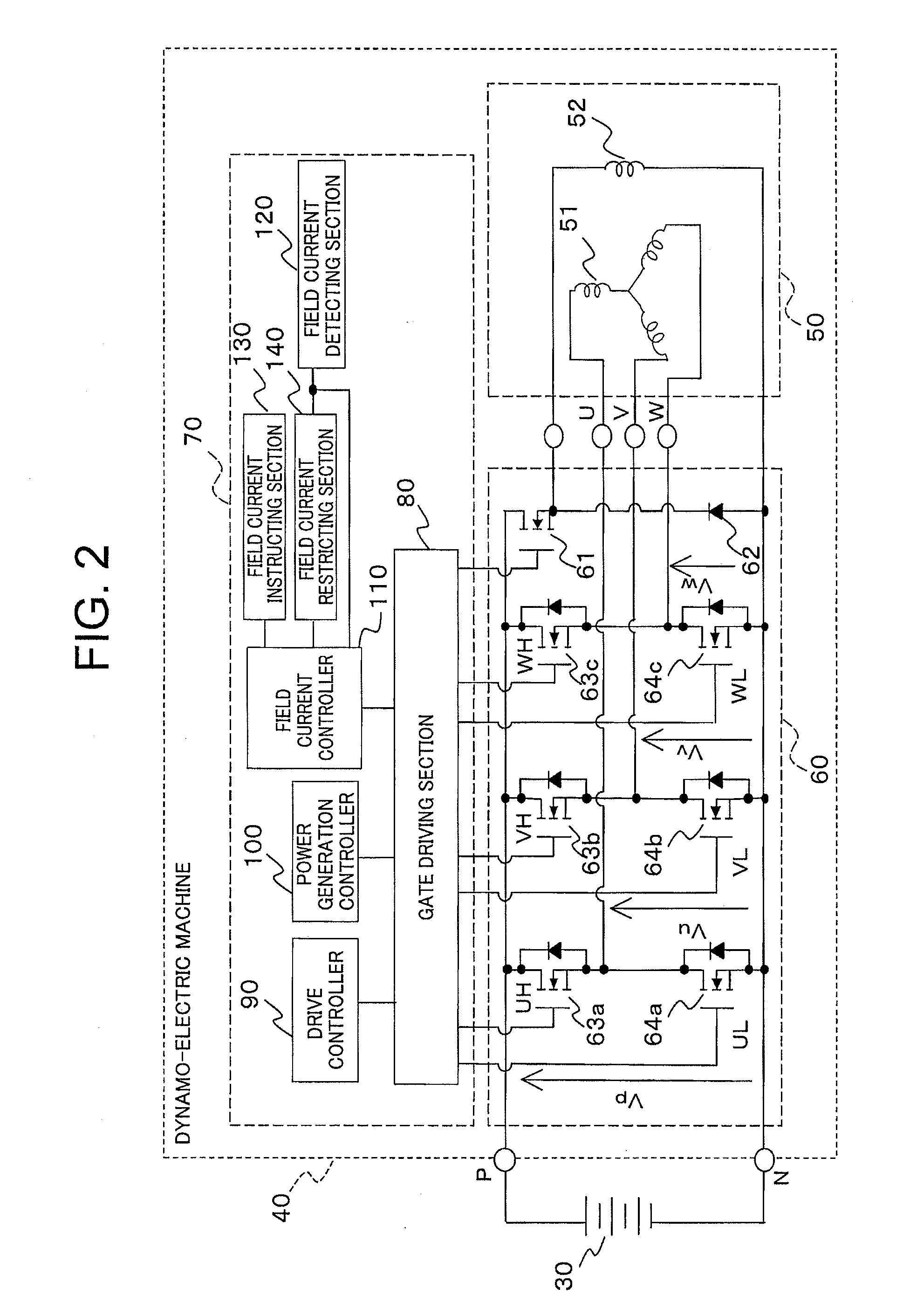 Field winding type generator-motor