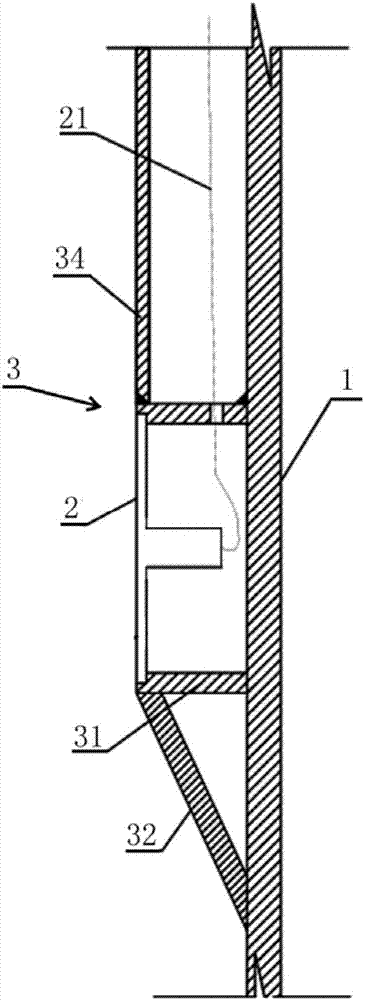 Offshore wind power single pile foundation pile monitoring device