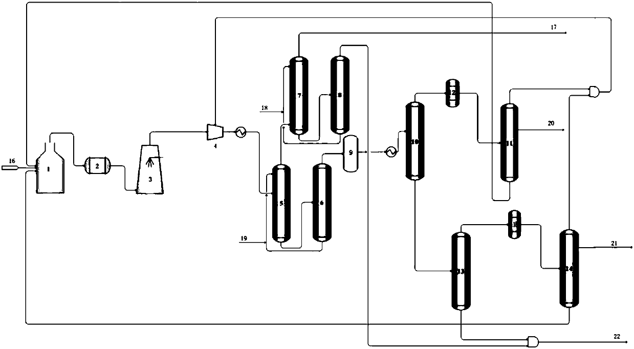 Separation system of saturated hydrocarbon cracking gas and utilization method of rich ethane/propane saturated hydrocarbon