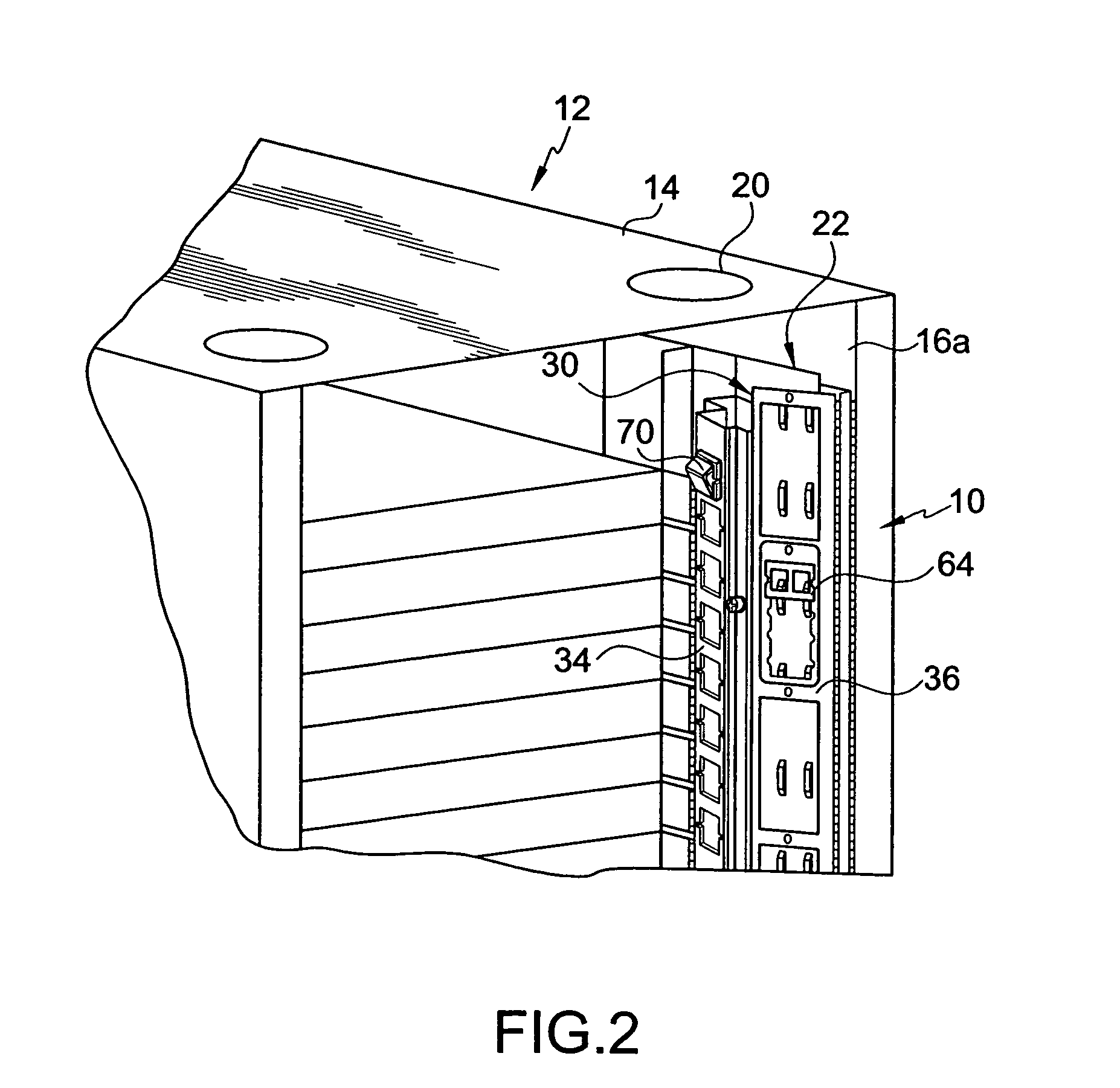 Cable management system with patch panel