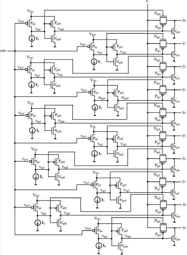 K-value and ten-value signal controlled data distributor and data selector