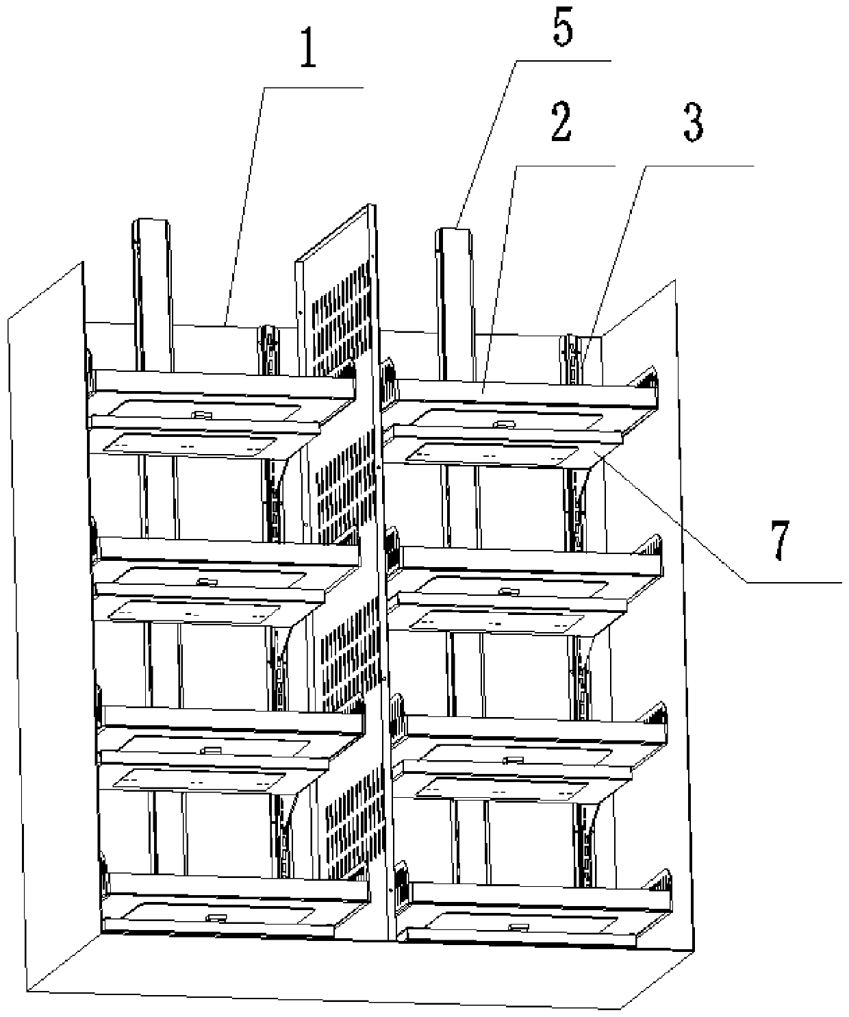 Gravity sensing part connecting structure of gravity sensing vending machine