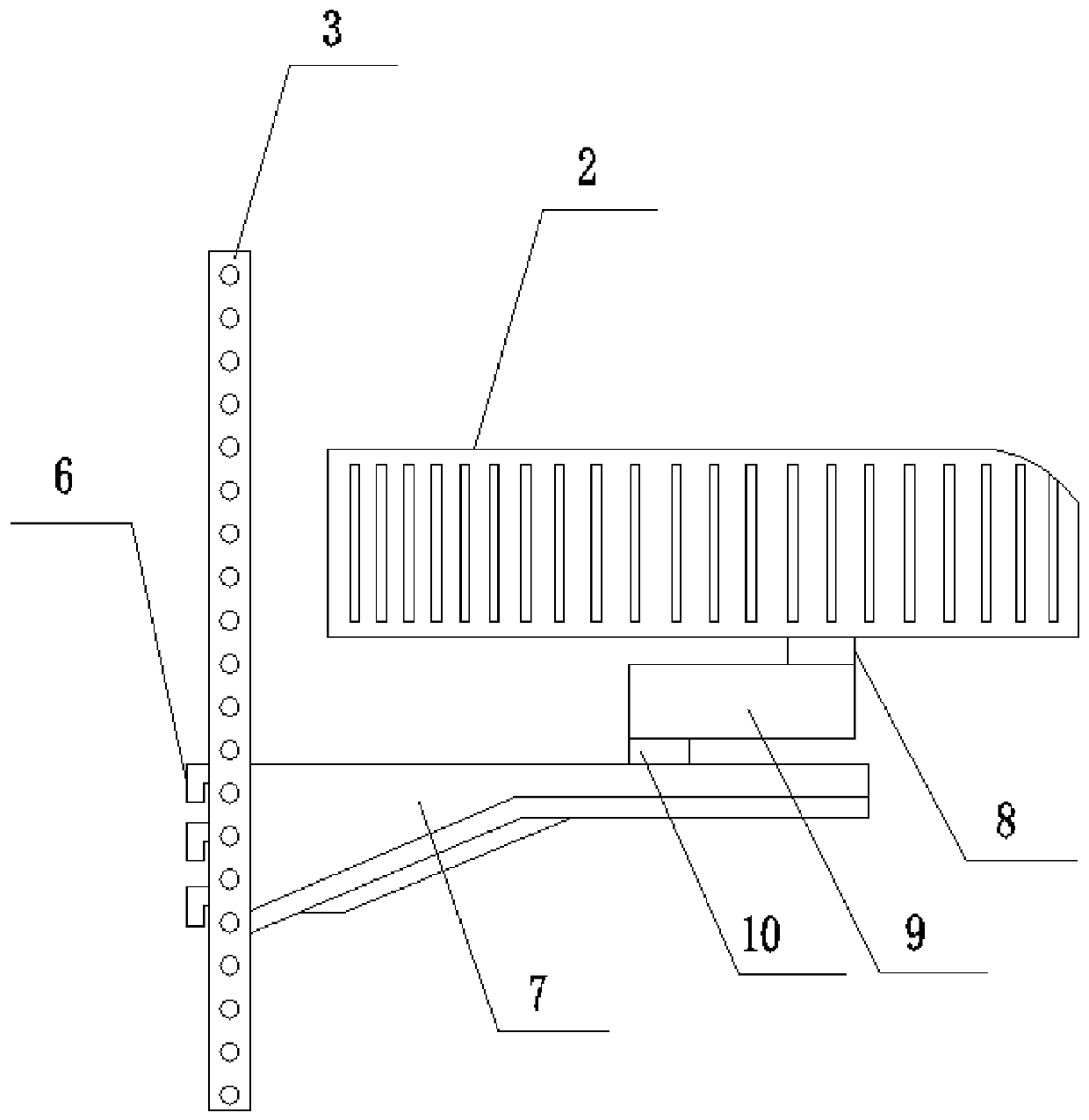 Gravity sensing part connecting structure of gravity sensing vending machine