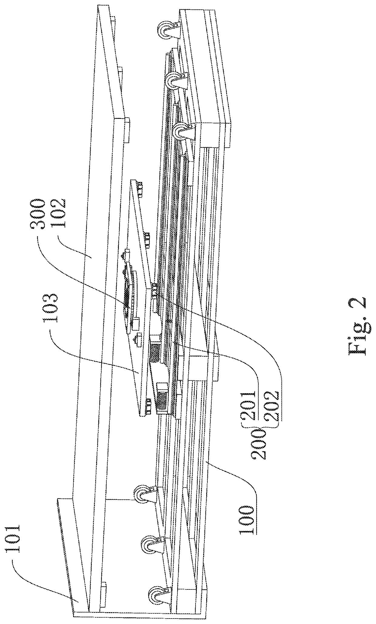 Bed frame convenient for changing bed sheets