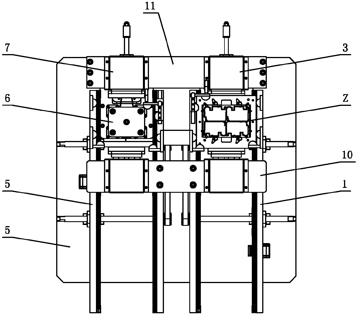 Jig plate feeding and discharging equipment