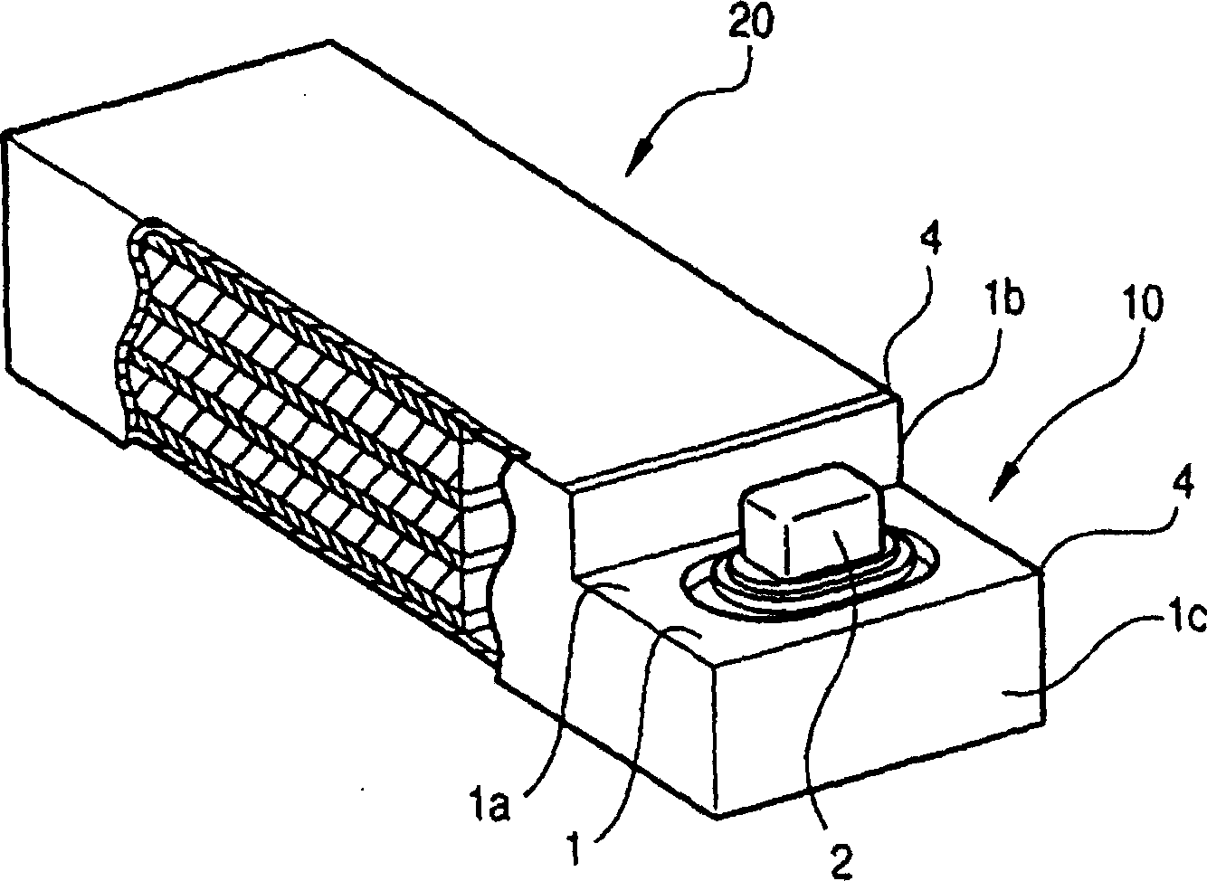 Gastight rectangular cell