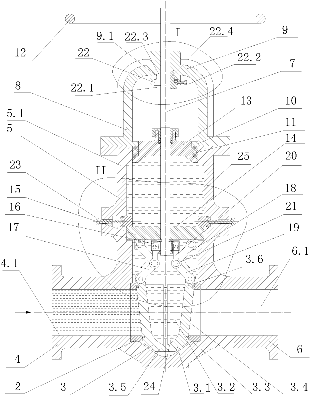 A high temperature and high pressure gate valve