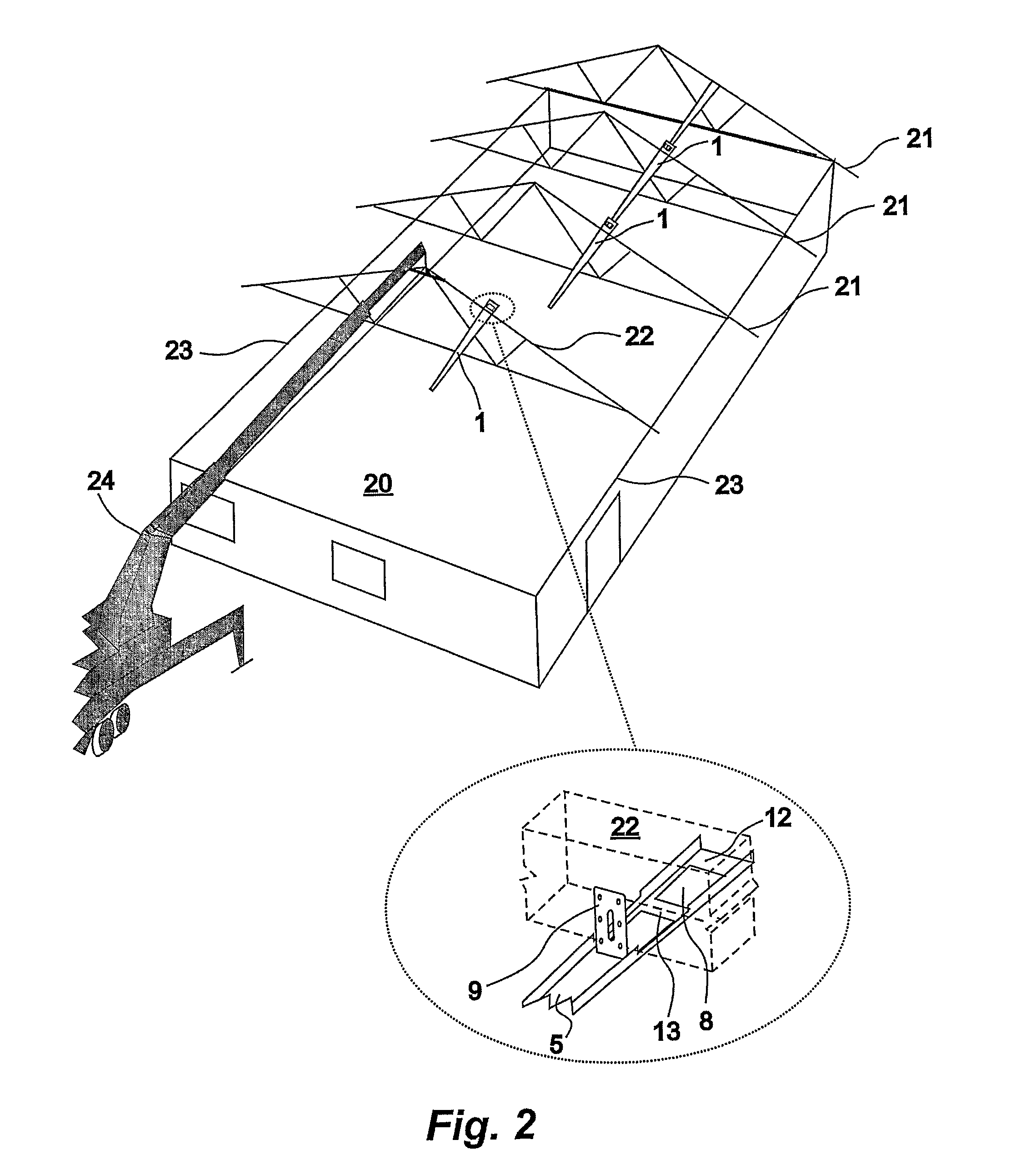 Truss mounting brace