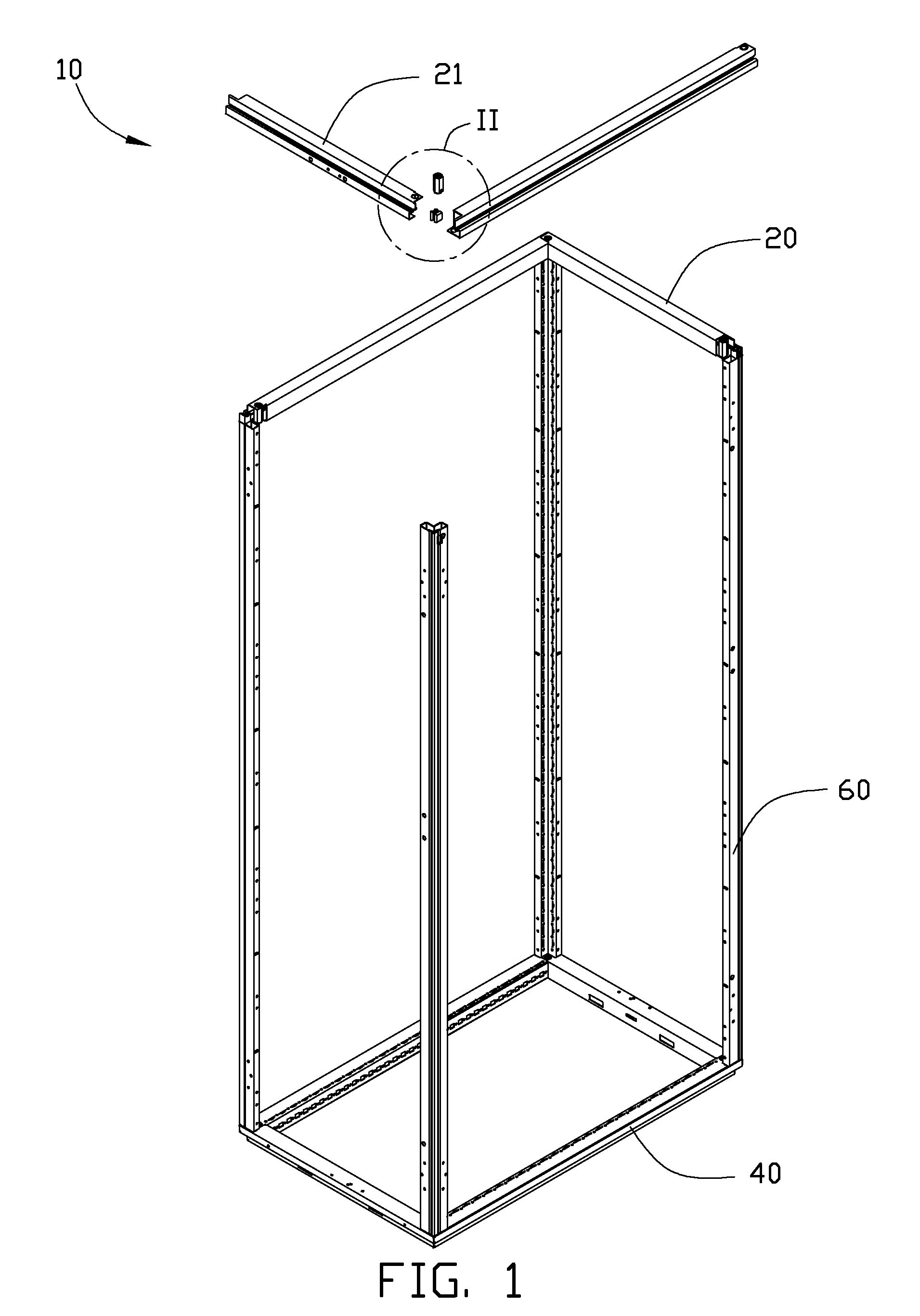 Rack for cabinet