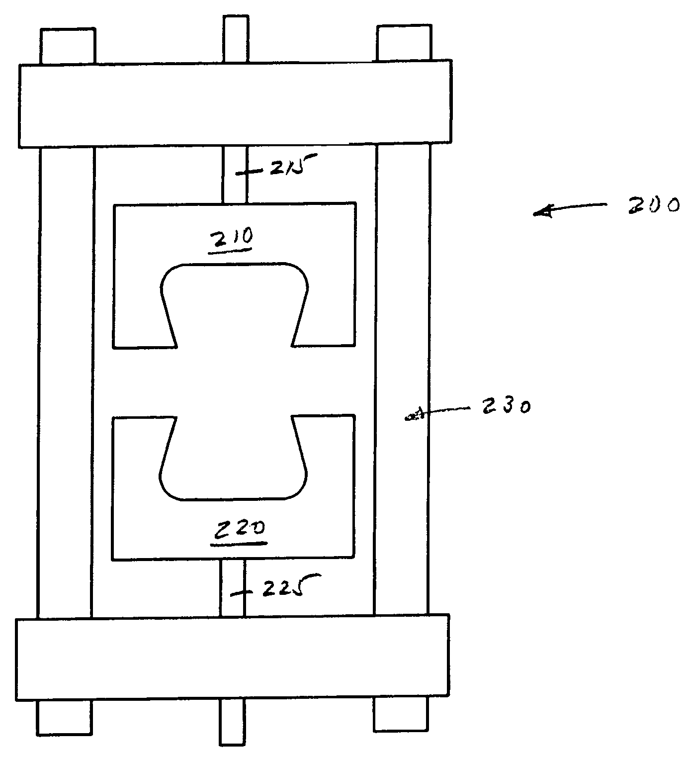 Specimen grip, having a grip shell, for use in a materials testing machine