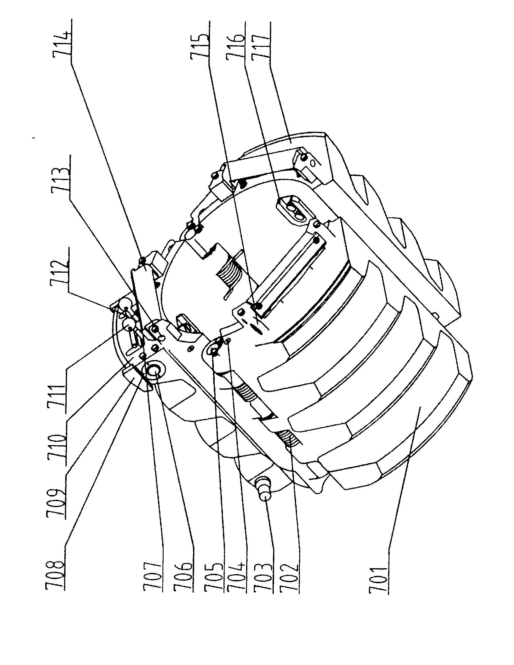 Power slip capable of realizing on-line quick change of clamp tooth boxes and automatic lubrication