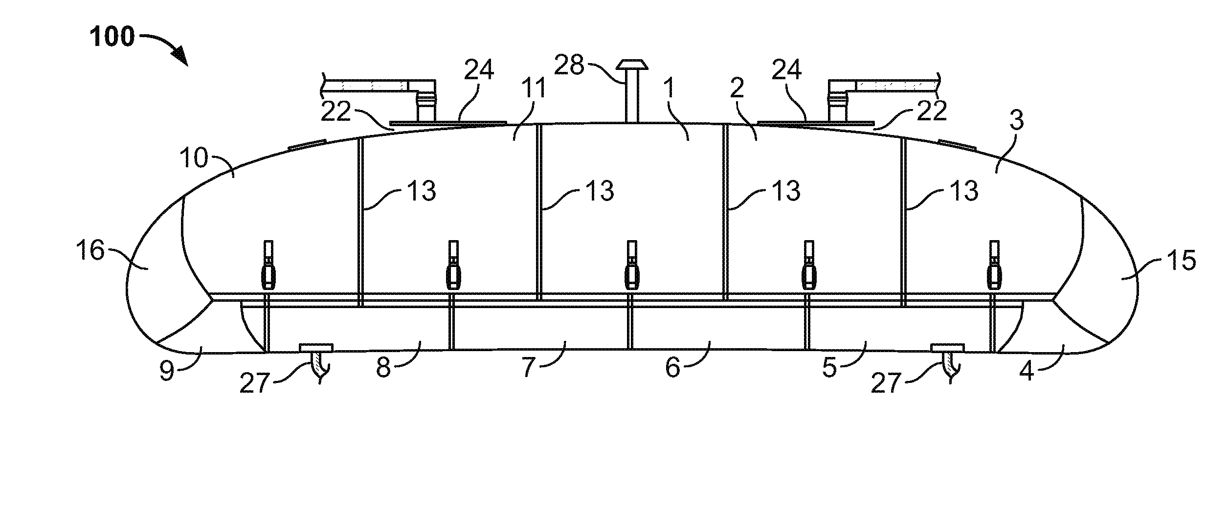 Flexible storage tank