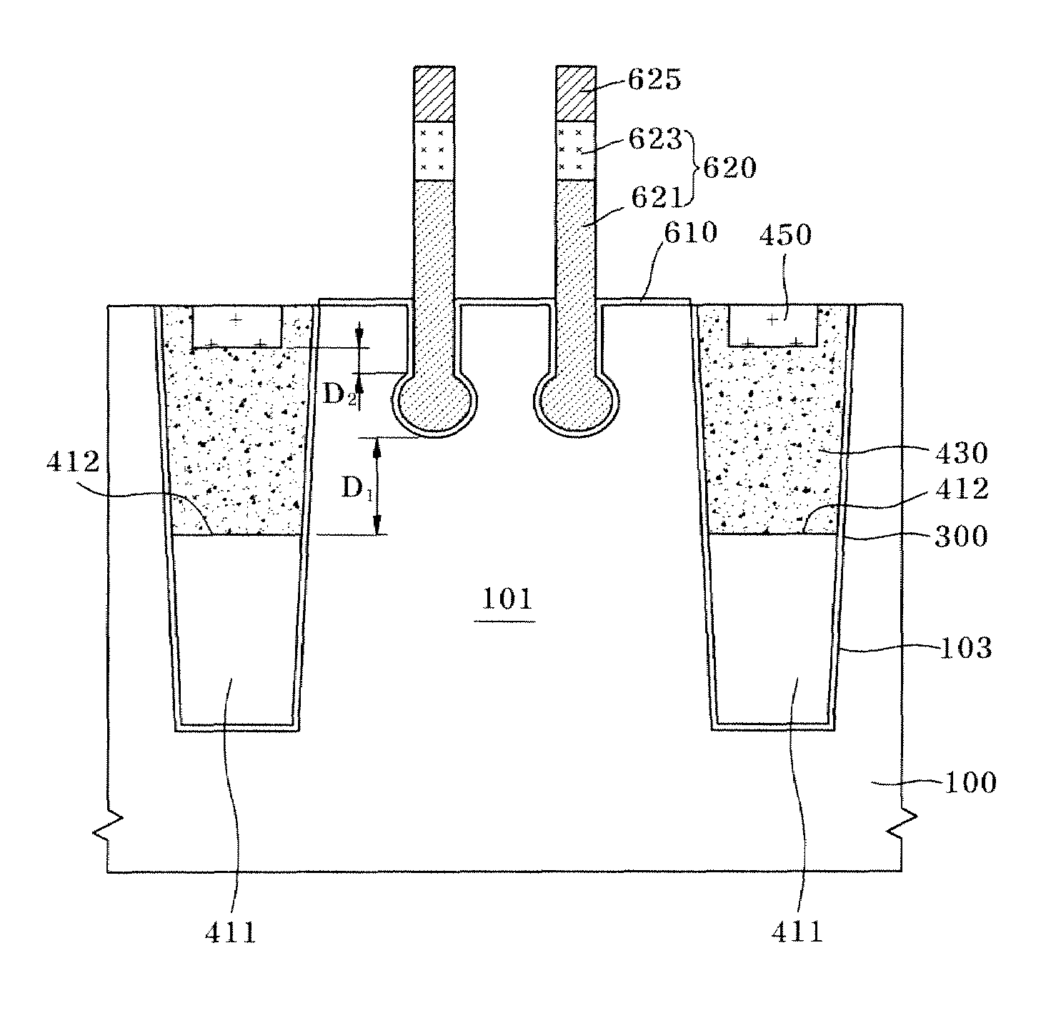 Semiconductor device having recess gate and isolation structure and method for fabricating the same