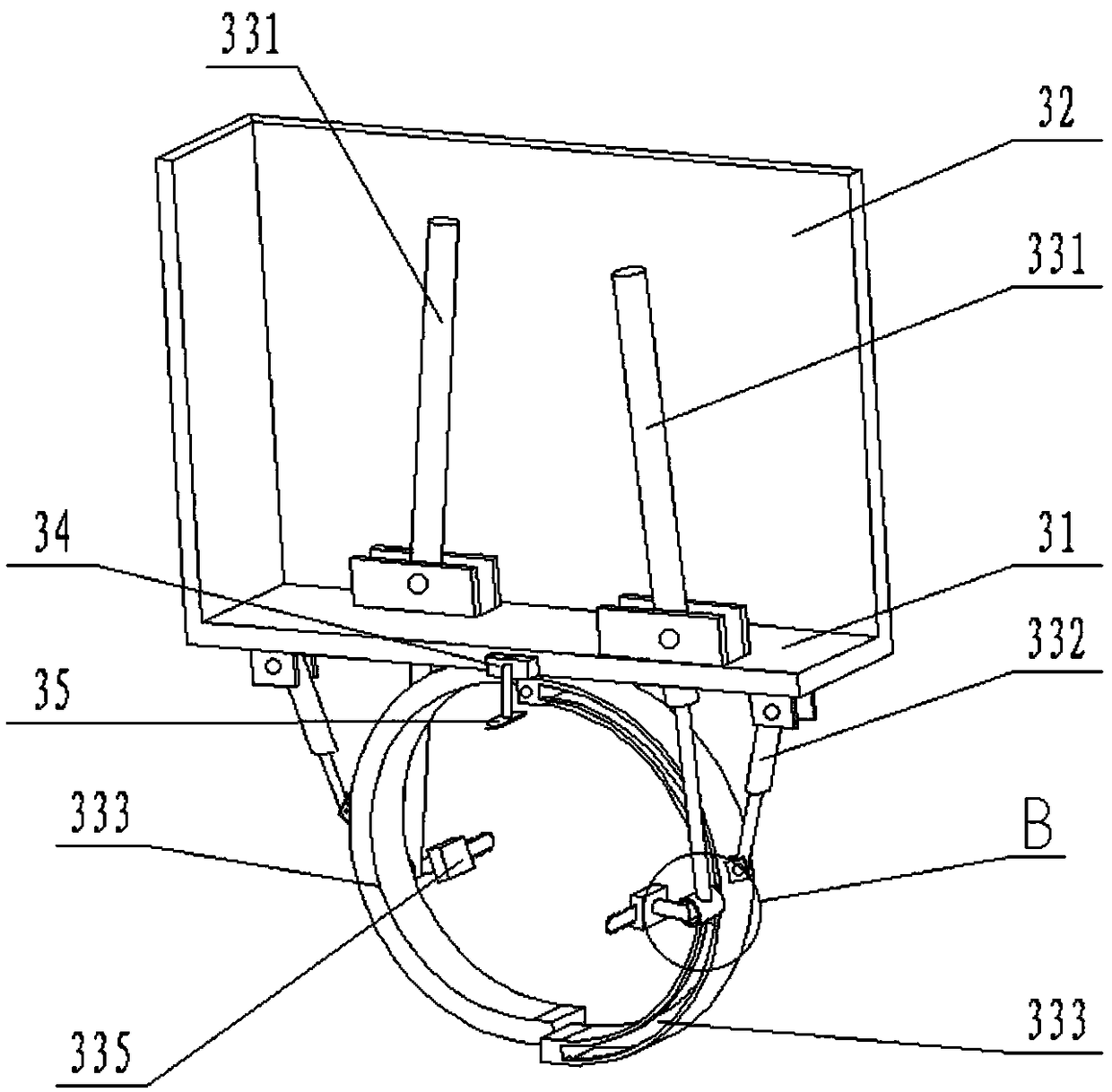 Campus plant landscape cultivation device