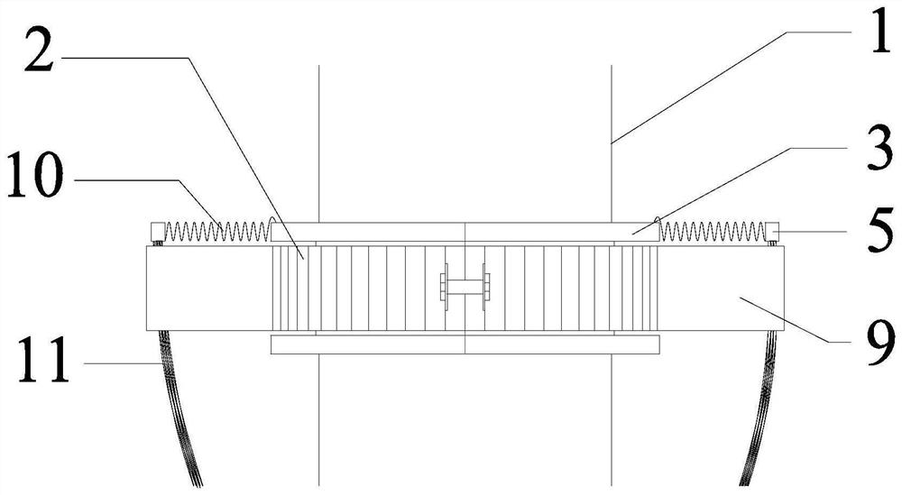 Turbulent flow energy consumption device for inhibiting breeze vibration of steel tube pole piece